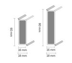 Плінтус Döllken Cubu flex life XL 80mm 1013(5012) білий  2.5м