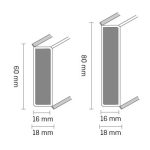 Плінтус Döllken Cubu flex life XL 80mm 1013(5012) білий  2.5м