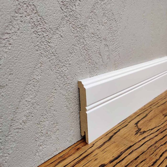 MDF-LF01 Плінтус MDF-LF01 Білий LightForm 80мм