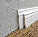 Плінтус  MDF-V100 Білий Хвиля RAL 9003 100*12*2000 мм - Зображення 2