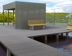 Терасна дошка EasyDeck Dolomit 19*245 mm Platin - Зображення 3